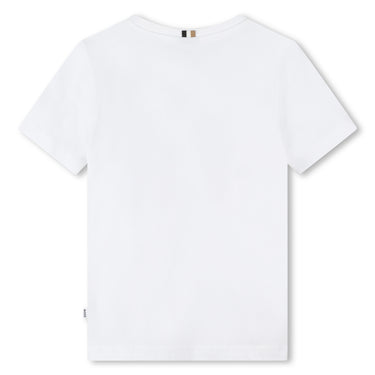 Playera BOSS blanca para niño y adolescente